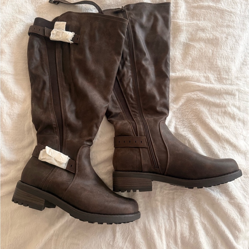 Torrid Elegant Brown Knee-High Women's Boots Wide Width